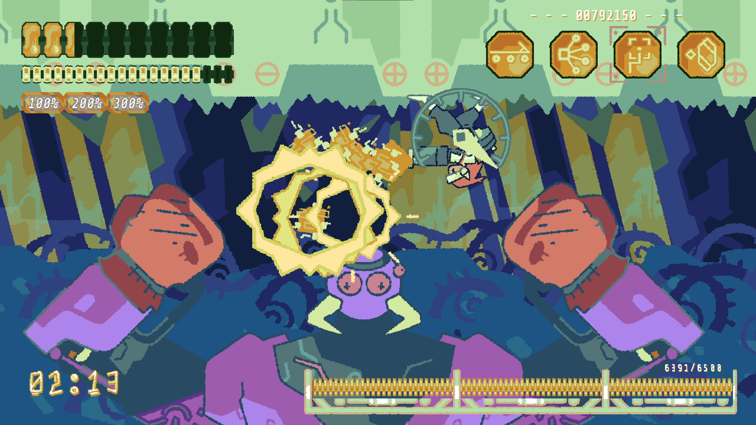 disaster arms celing boss